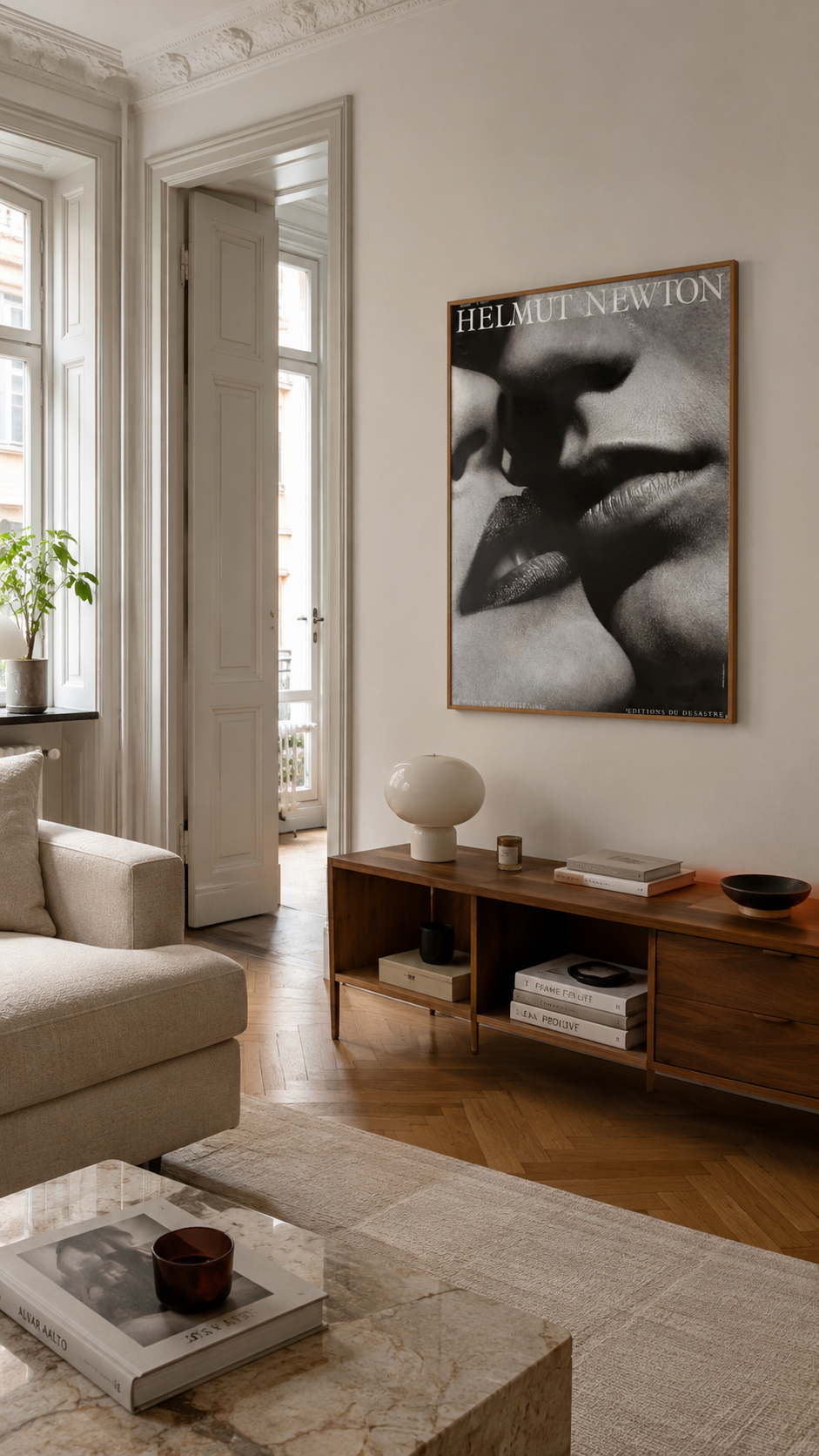 Helmut Newton, The Kisses of Bordighera, Exhibition Museum Poster