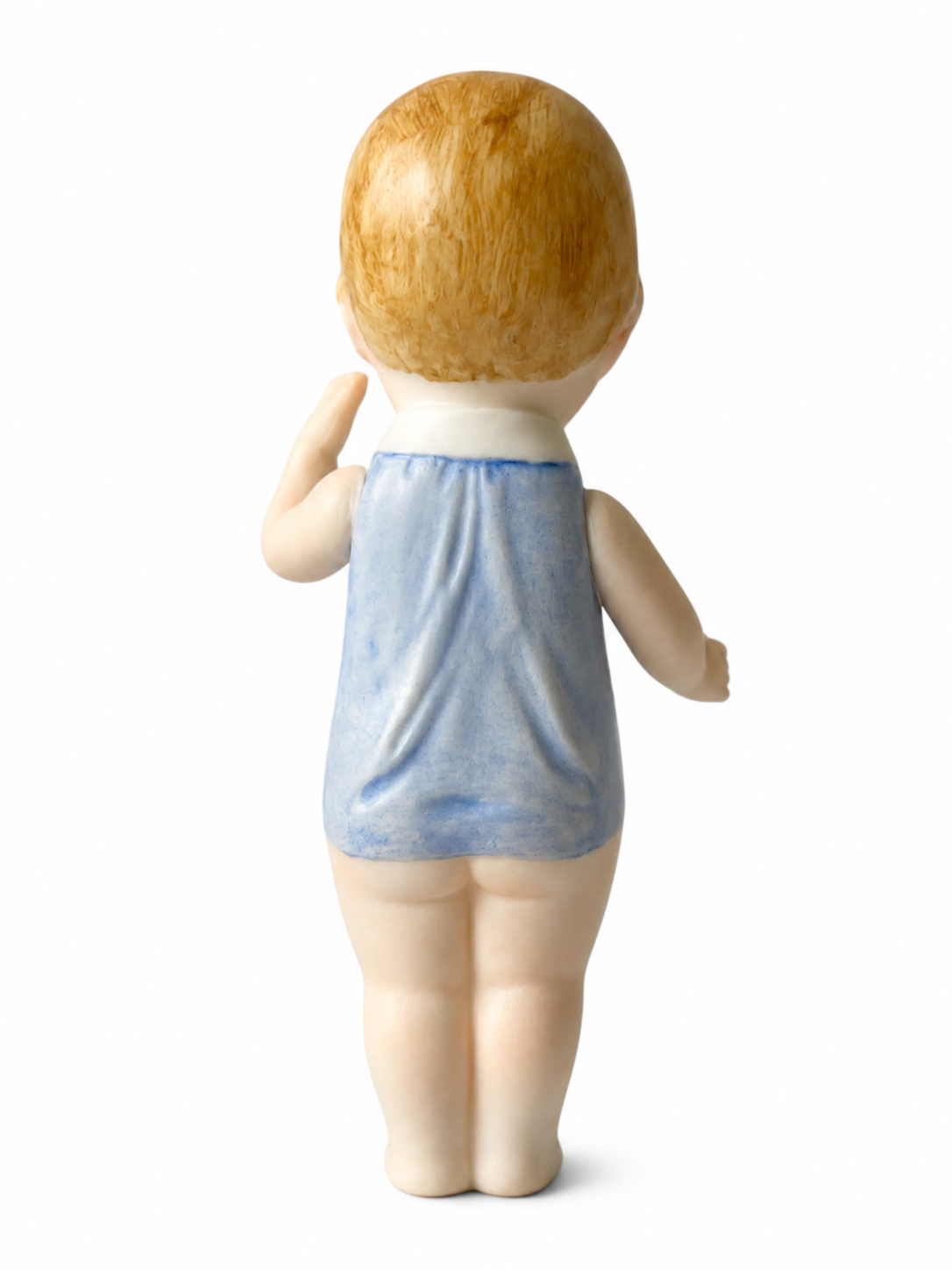 Antique German Bisque Porcelain Sailor Child Doll Figure Thuringia 1890s 12.5 cm