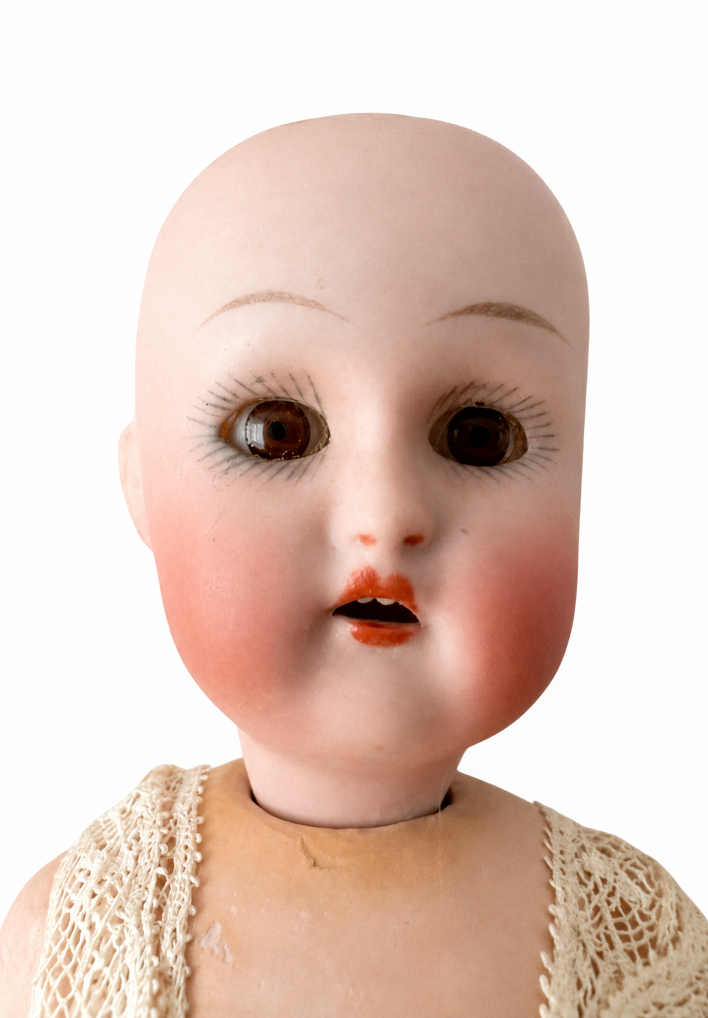 Antique Kämmer & Reinhardt Halbig Bisque Head Mignonette Doll . 19 cm - 7.5 in