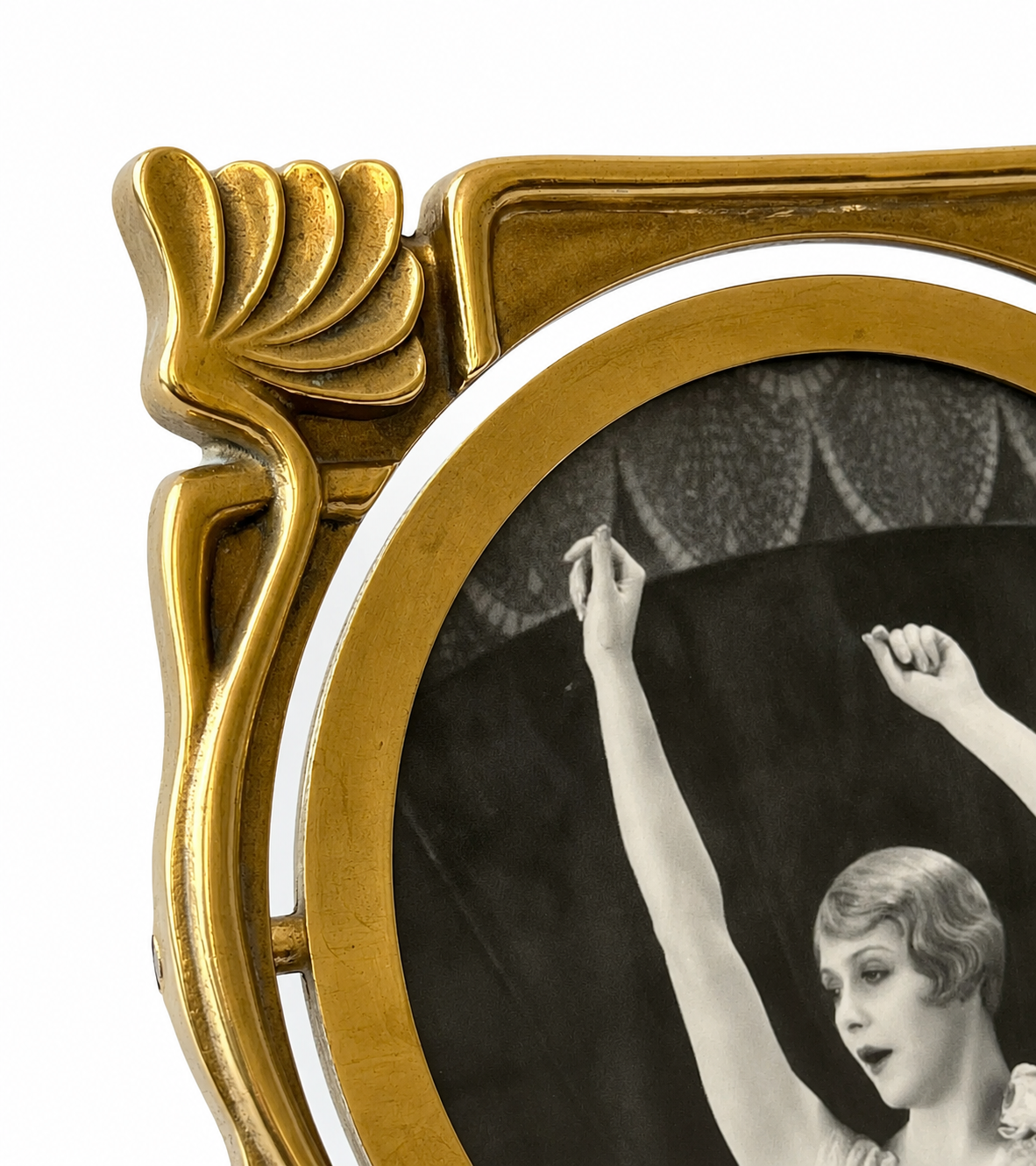 Art Deco Bronze Vanity Mirror & Photo Frame – Registered Design “Mod Dep”
