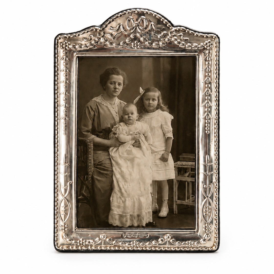 Carrs Sterling Silver Photo Frame, Hallmarked Sheffield Ornate Picture Frame with Box