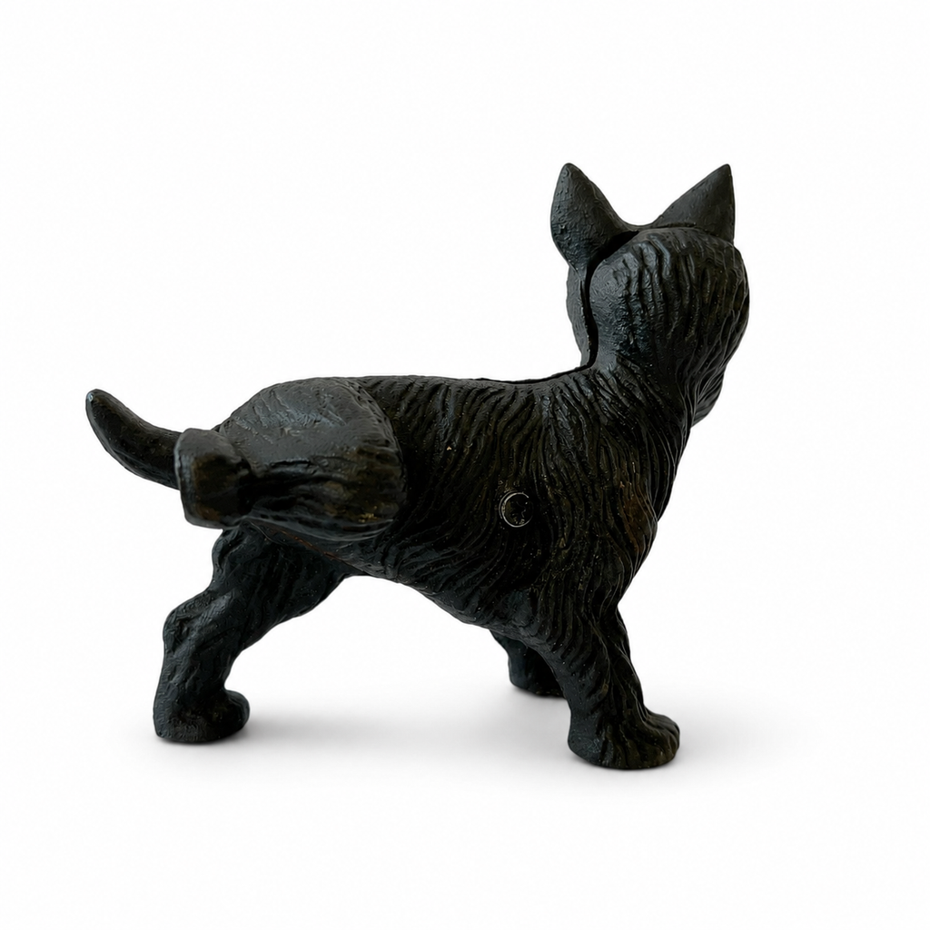 Vintage Cast Iron Scottie Dog Doorstop Black Terrier Bookend