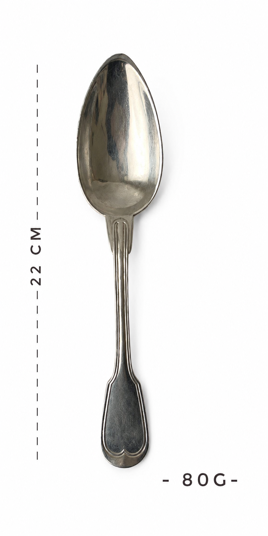 Set of 6 Christofle Silver-Plated Dinner Spoons: Chinon Fiddle Pattern, c.1900 French Elegance