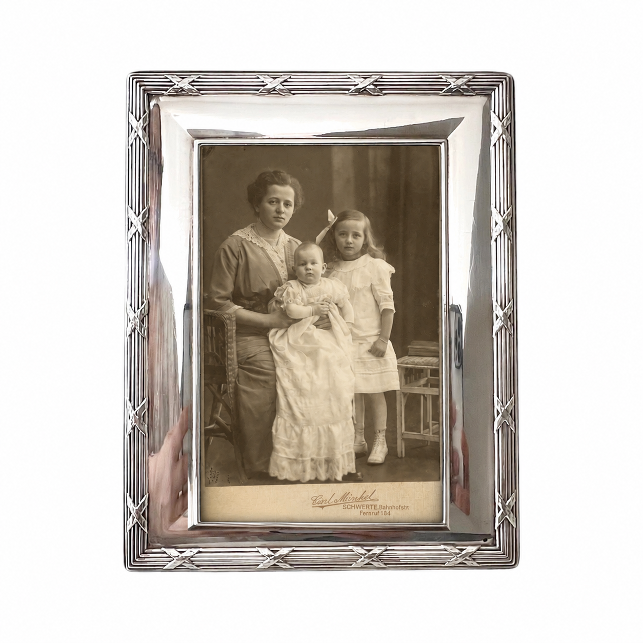 Vintage Carr’s Sheffield Sterling Photo Frame, Hallmarked 2000, 18 cm