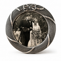 Antique Edwardian Sterling Silver Round Photo Frame, Birmingham 1911