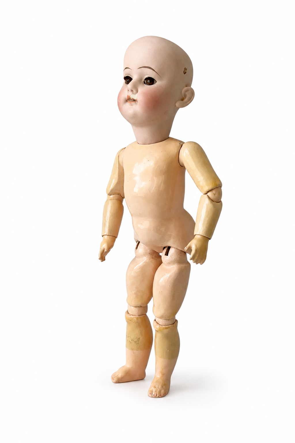 Antique Schoenau & Hoffmeister Bisque Doll, German Bisque Head Doll, 26 cm