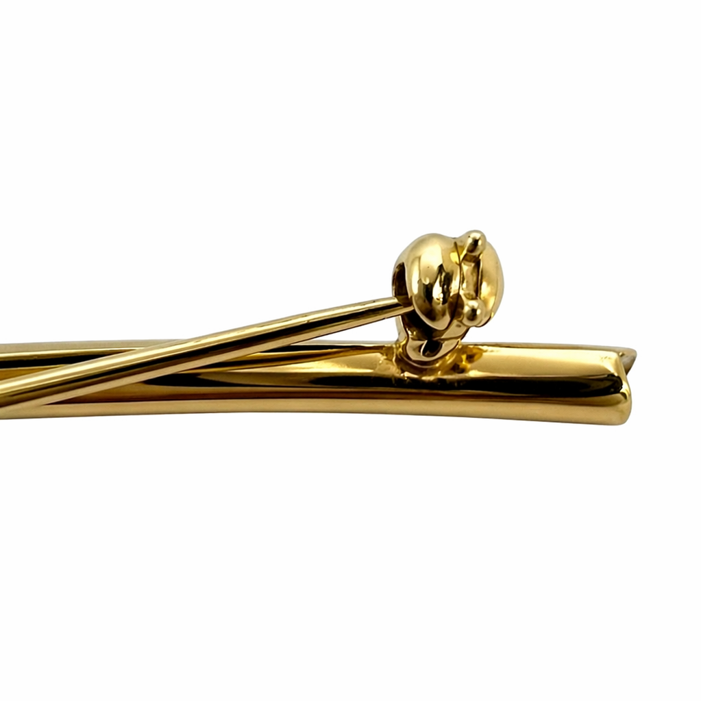 Vintage 9ct Gold Ginkgo Leaf Brooch, 375 Pin with Cubic Zirconia