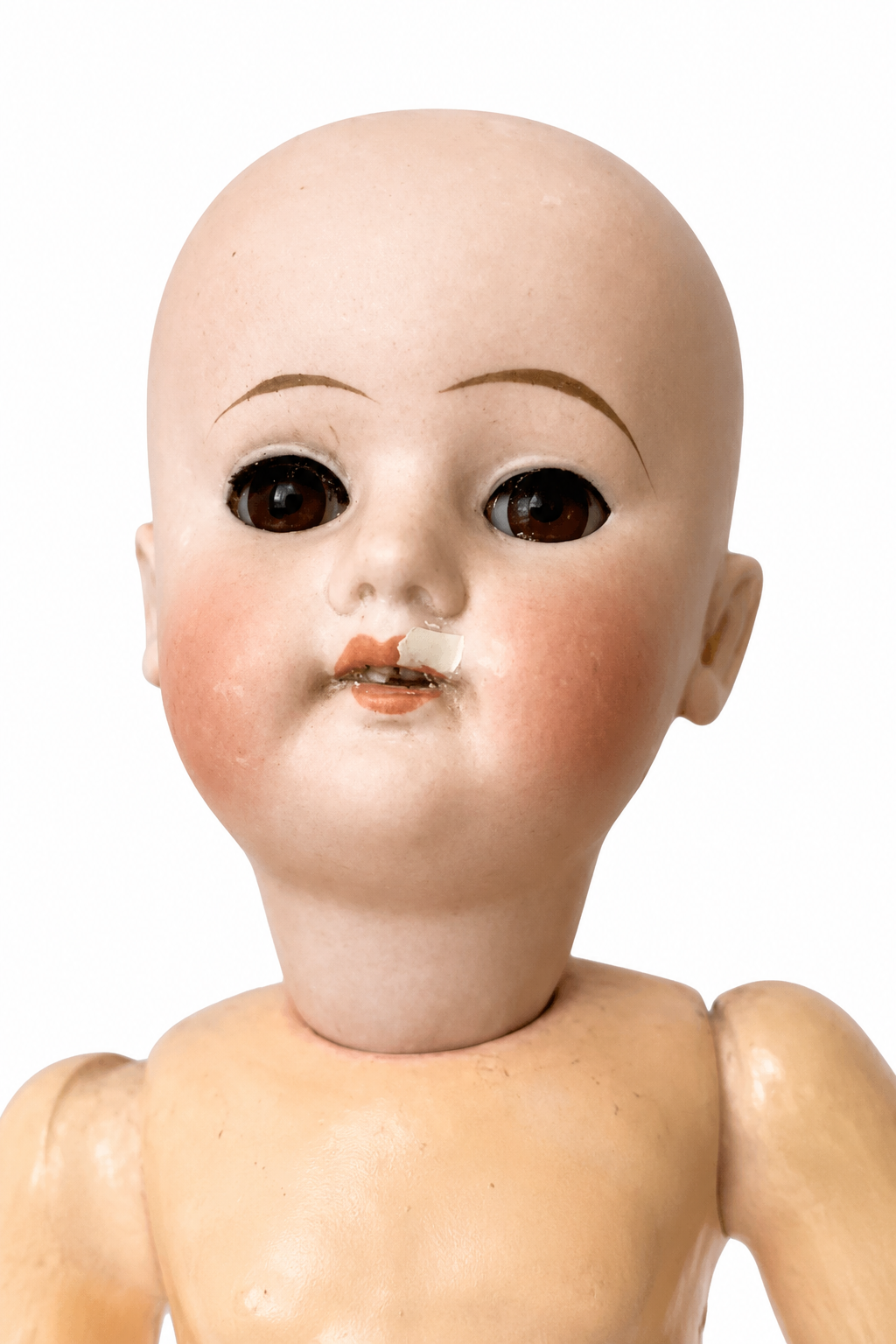 Antique Schoenau & Hoffmeister Bisque Doll, German Bisque Head Doll, 26 cm
