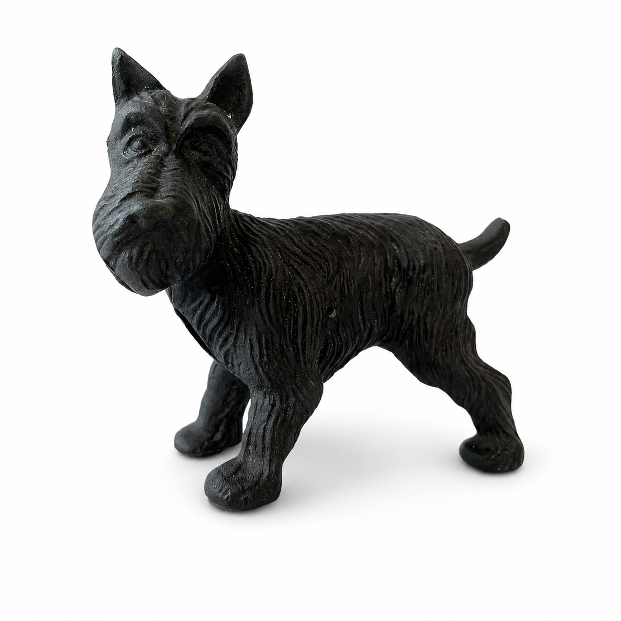 Vintage Cast Iron Scottie Dog Doorstop Black Terrier Bookend