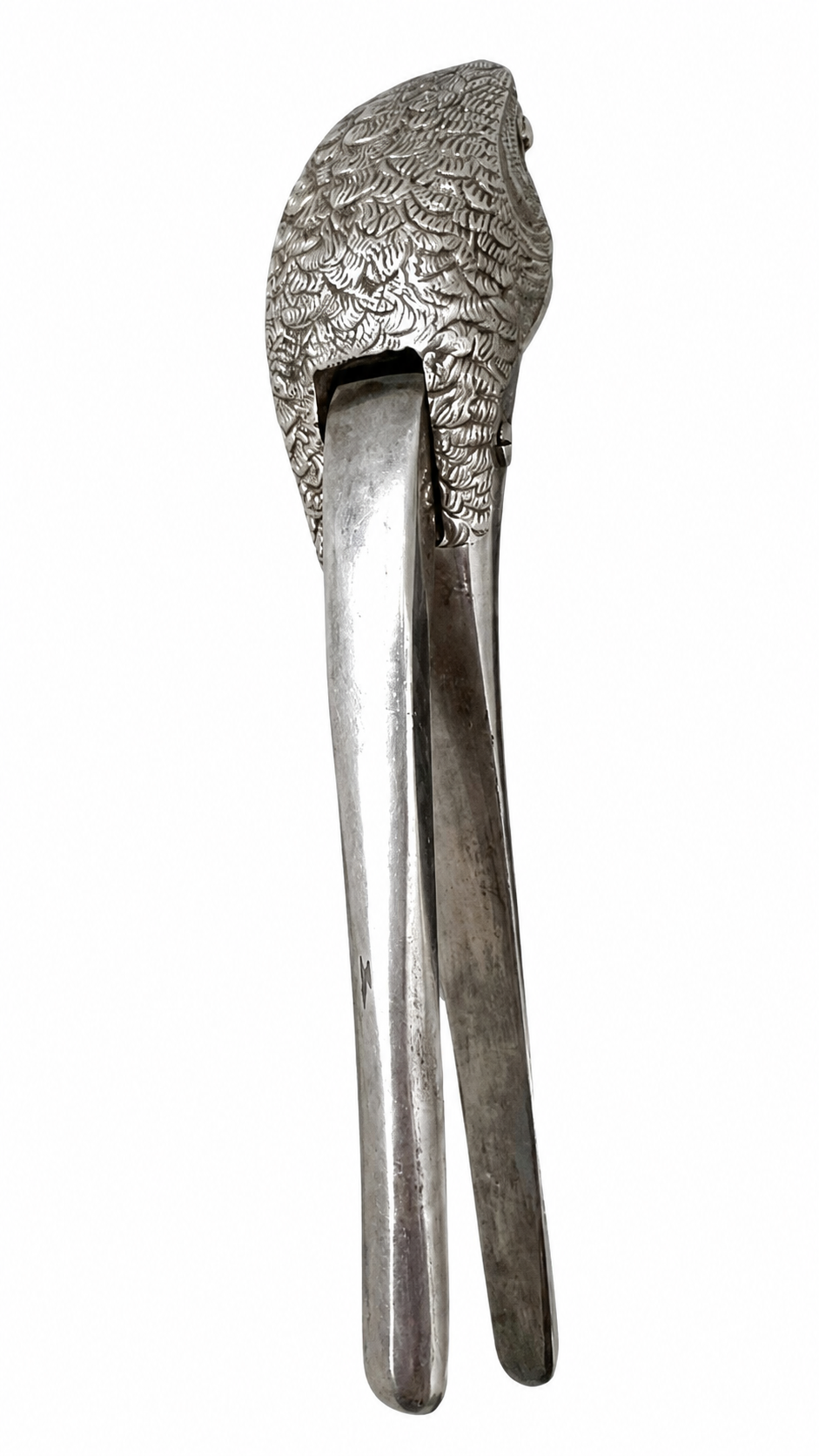 Early 20th Century Asprey Novelty Silver Plated Parrot Head Nutcracker, 1912