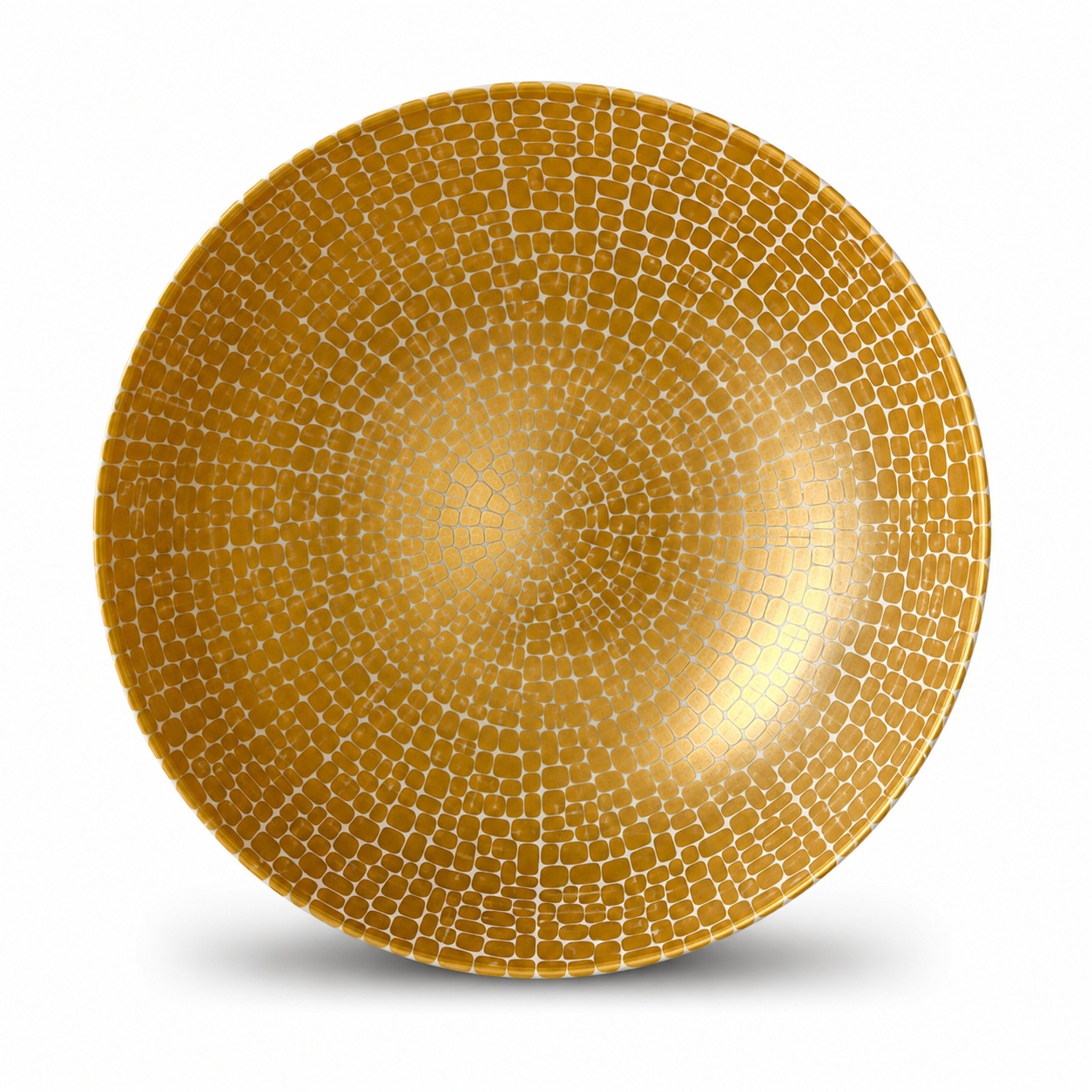 Rare Emilio Pucci Rosenthal Studio Line Metropol Gold Pebble Porcelain Bowl, Germany 1960s