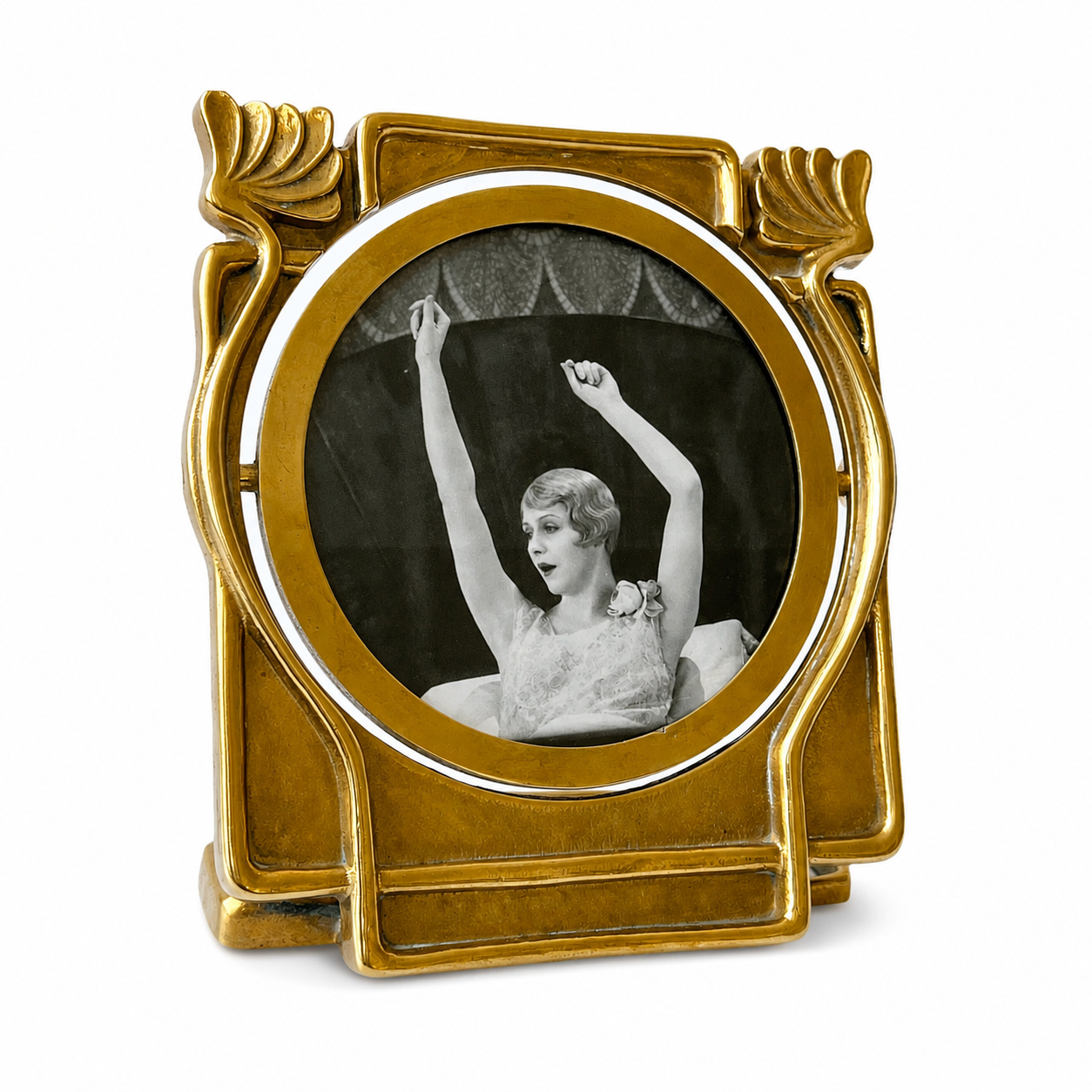 Art Deco Bronze Vanity Mirror & Photo Frame – Registered Design “Mod Dep”