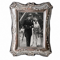 Sterling Silver Photo Frame – Keyford Frames Ltd, Birmingham 1993, Ribbon & Garland Design