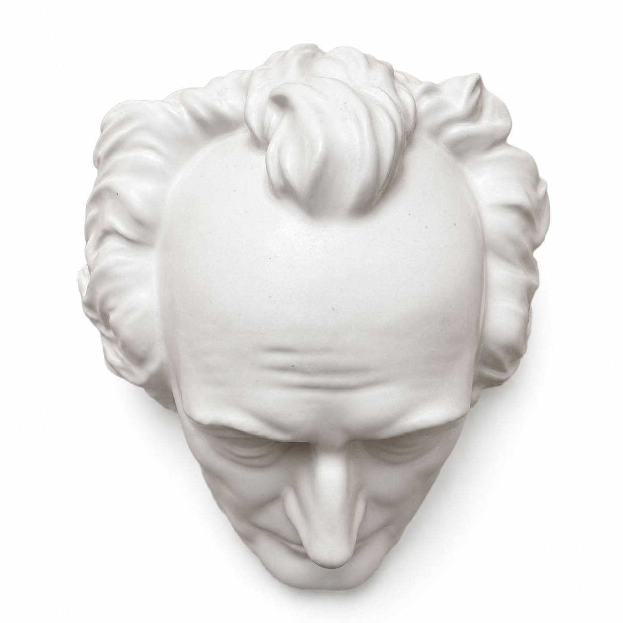 Vintage Keramos Wien Goethe Schiller Porcelain Wall Busts, Austrian Literary Plaques