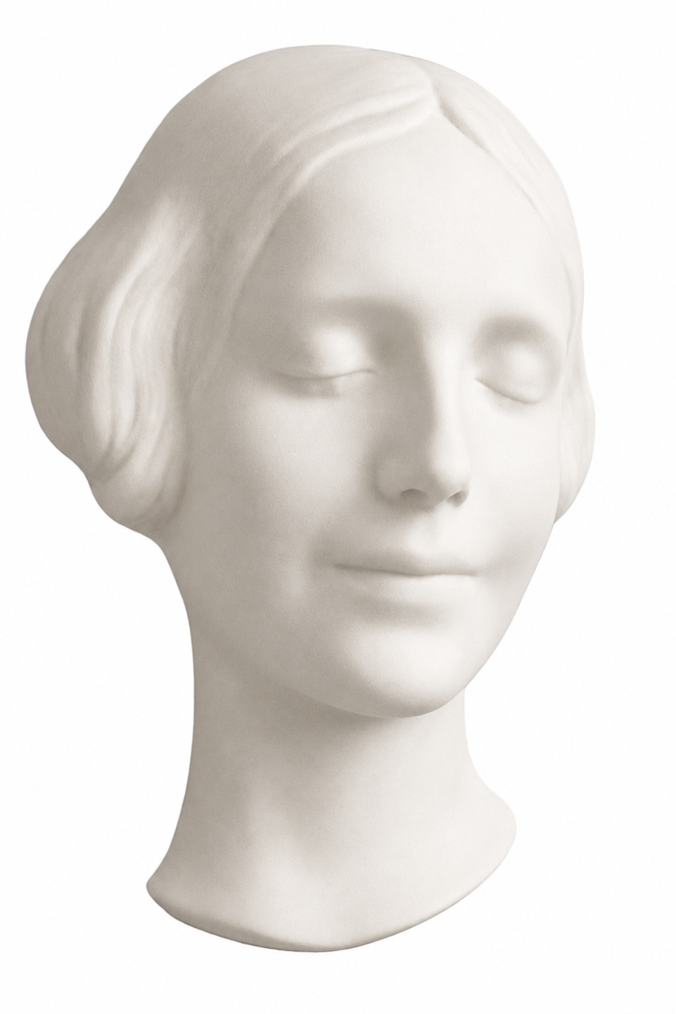 Vintage Goebel L’Inconnue De La Seine Bisque Porcelain Wall Mask, Arthur Möller