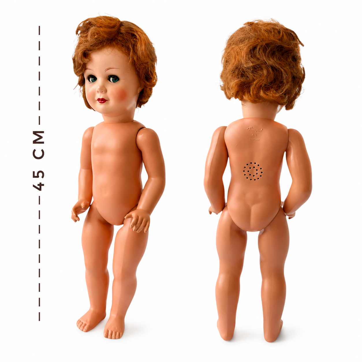 Vintage König Wernicke Nicaput German Doll K W 751/45 Hard Rubber