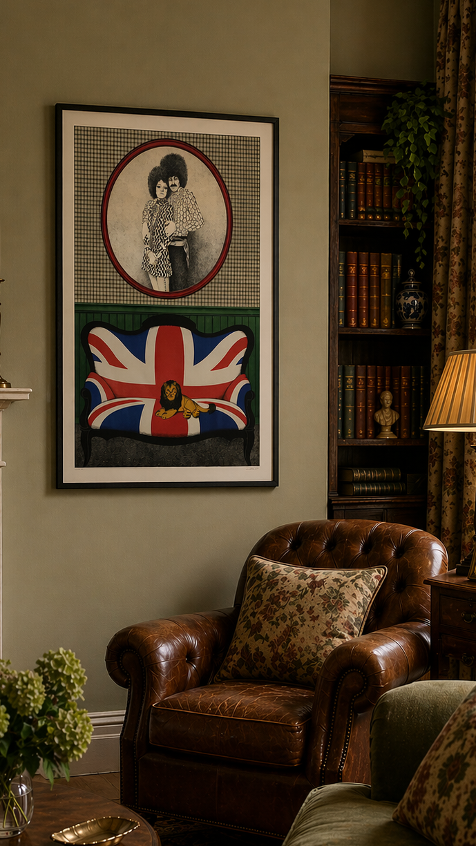 Klaus Moritz “London Mix” Signed Lithograph • Limited Edition Art Print. 1970s