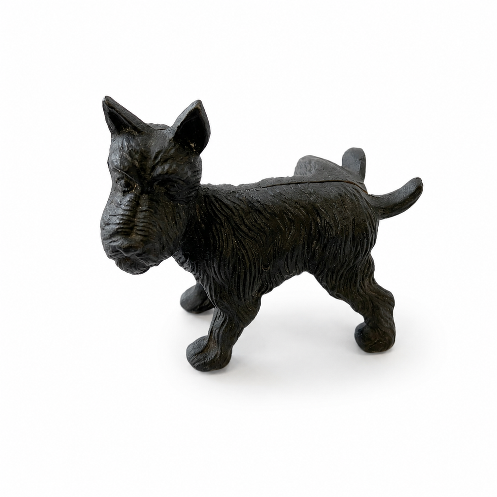 Vintage Cast Iron Scottie Dog Doorstop Black Terrier Bookend