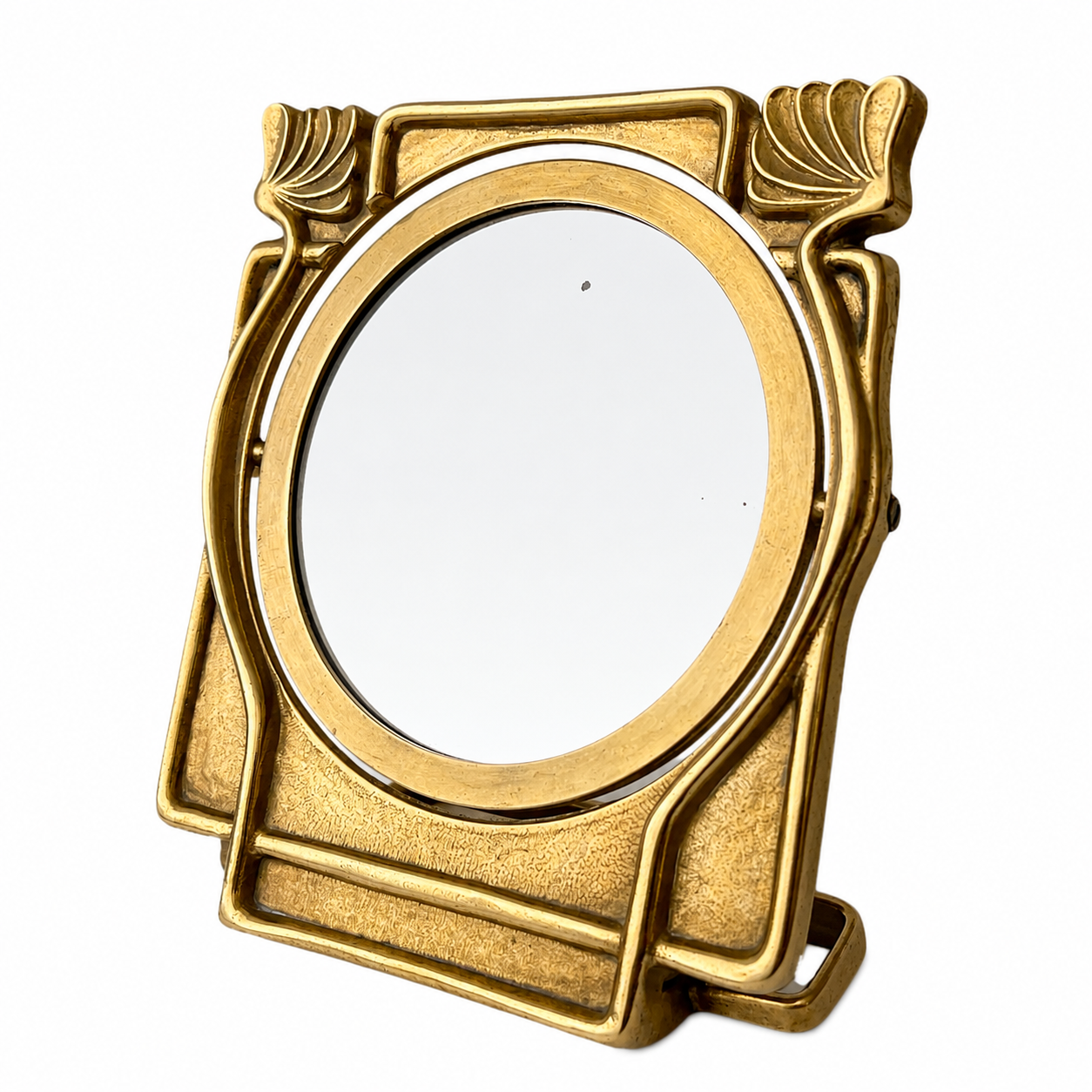 Art Deco Bronze Vanity Mirror & Photo Frame – Registered Design “Mod Dep”