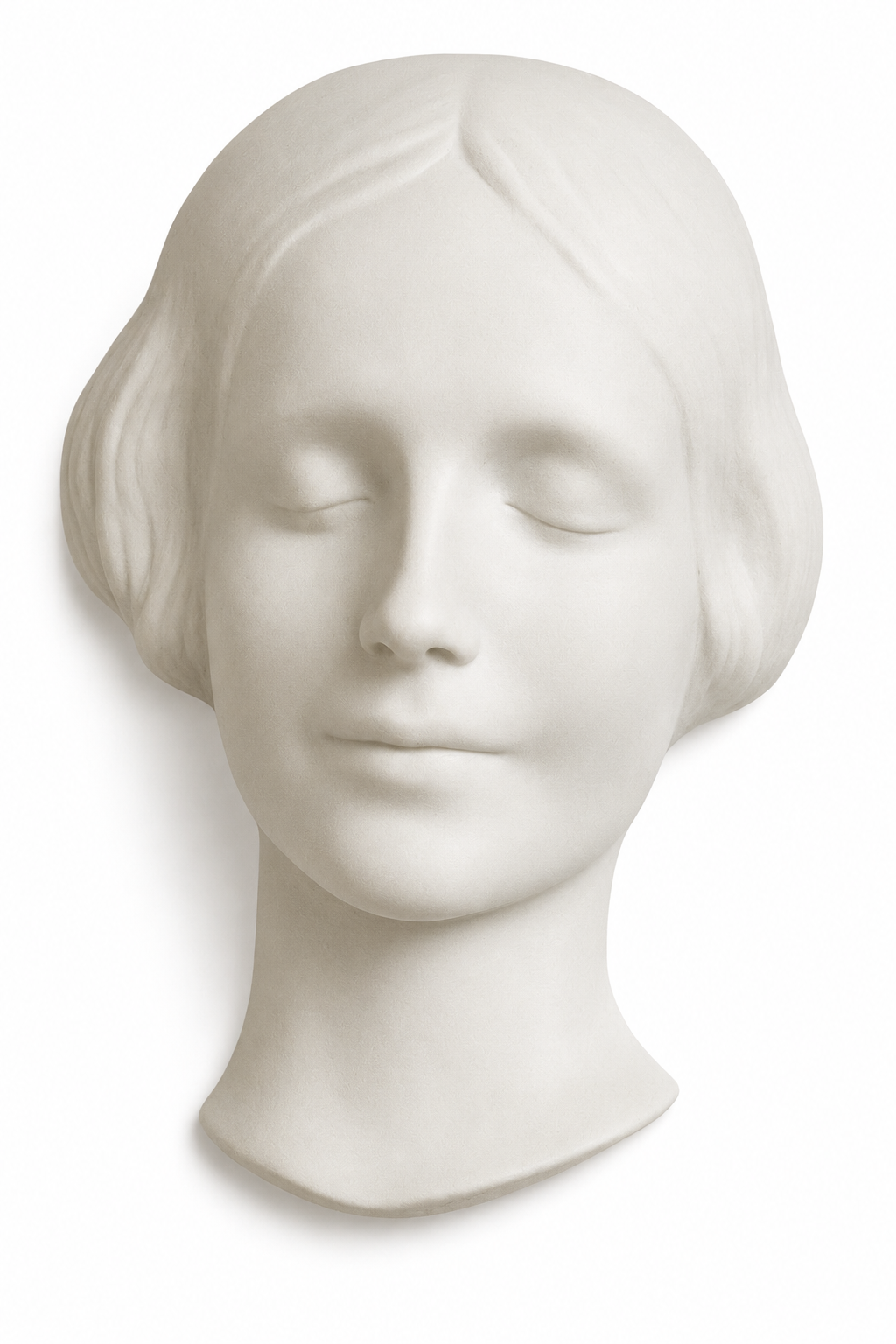 Vintage Goebel L’Inconnue De La Seine Bisque Porcelain Wall Mask, Arthur Möller