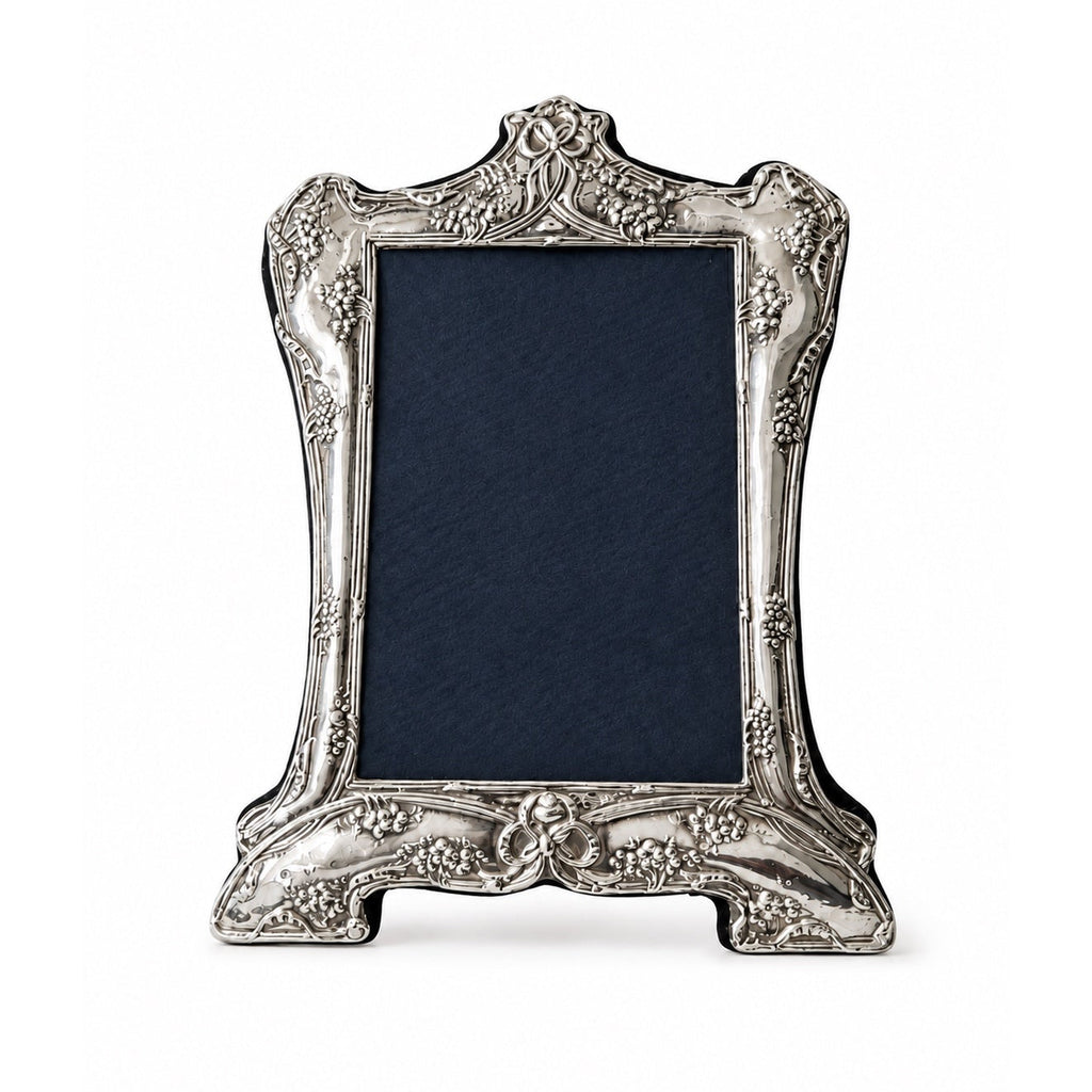 Vintage Sterling Silver Photo Frame, Birmingham 1996, Ornate Floral Design