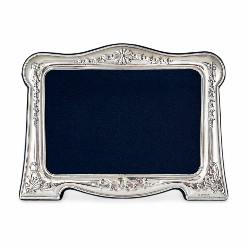 Vintage Carrs Sterling Silver Photo Frame, Boxed Sheffield Wedding Frame
