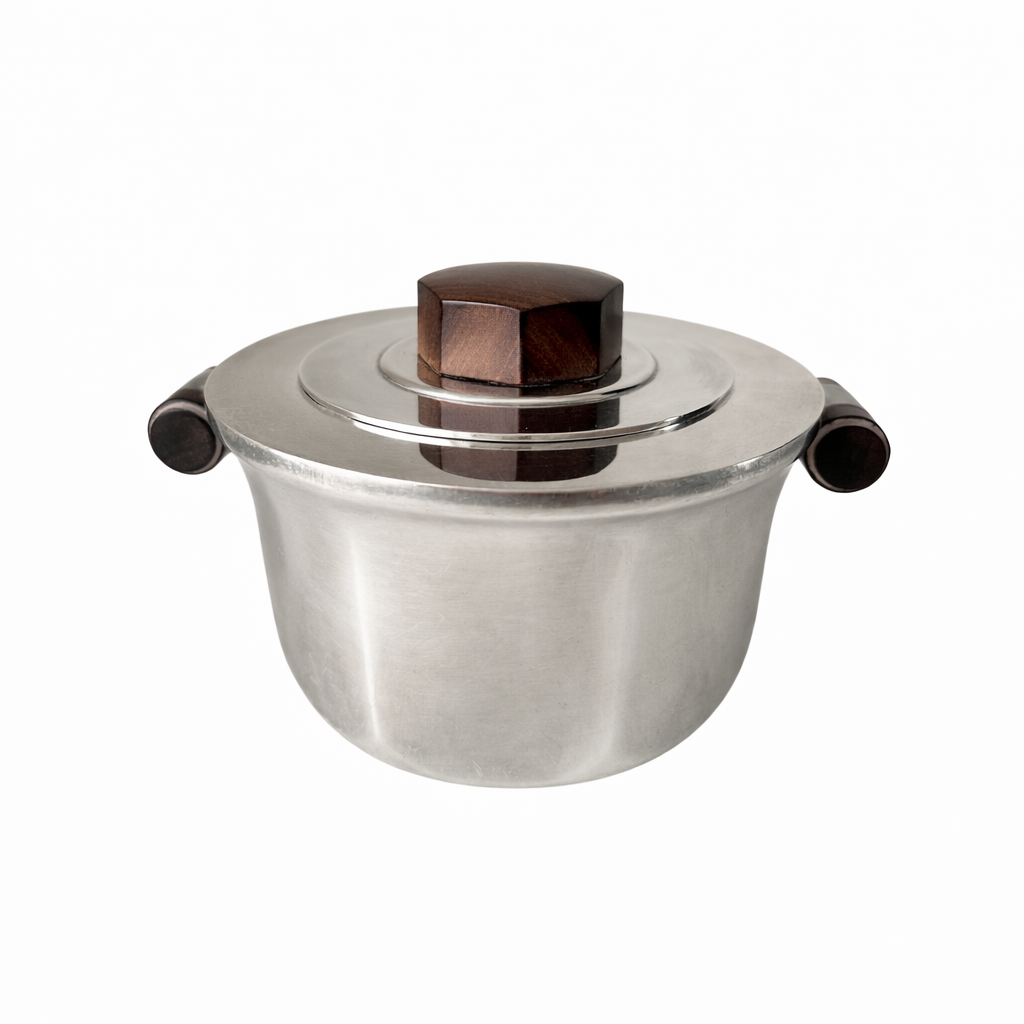 Christofle Art Deco Tea & Coffee Service – Luc Lanel c.1936 Silver Plate and Rosewood