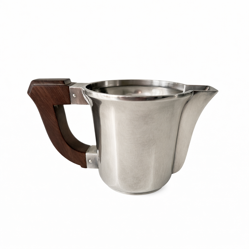 Christofle Art Deco Tea & Coffee Service – Luc Lanel c.1936 Silver Plate and Rosewood