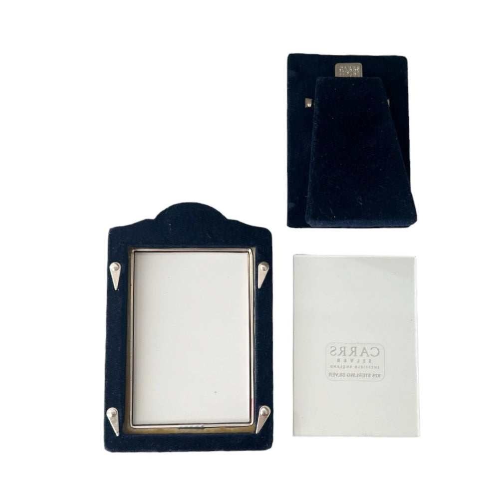 Carrs Sterling Silver Photo Frame, Hallmarked Sheffield Ornate Picture Frame with Box