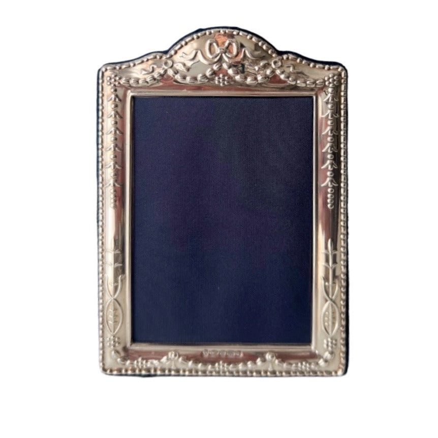 Carrs Sterling Silver Photo Frame, Hallmarked Sheffield Ornate Picture Frame with Box
