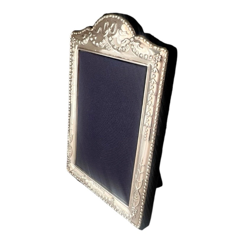 Carrs Sterling Silver Photo Frame, Hallmarked Sheffield Ornate Picture Frame with Box