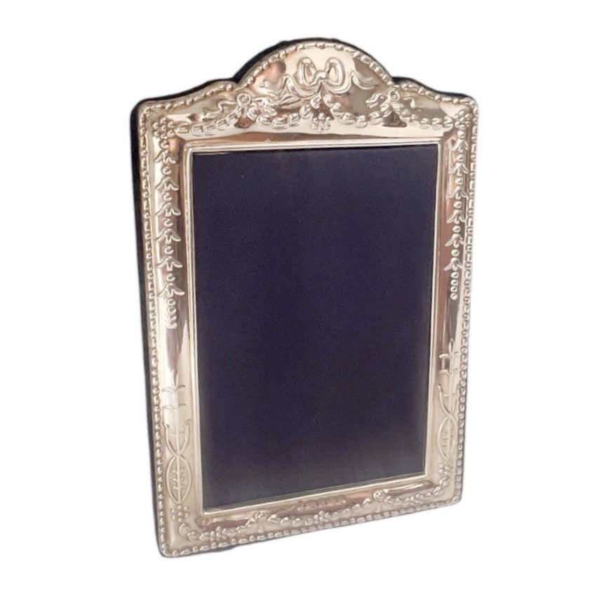 Carrs Sterling Silver Photo Frame, Hallmarked Sheffield Ornate Picture Frame with Box