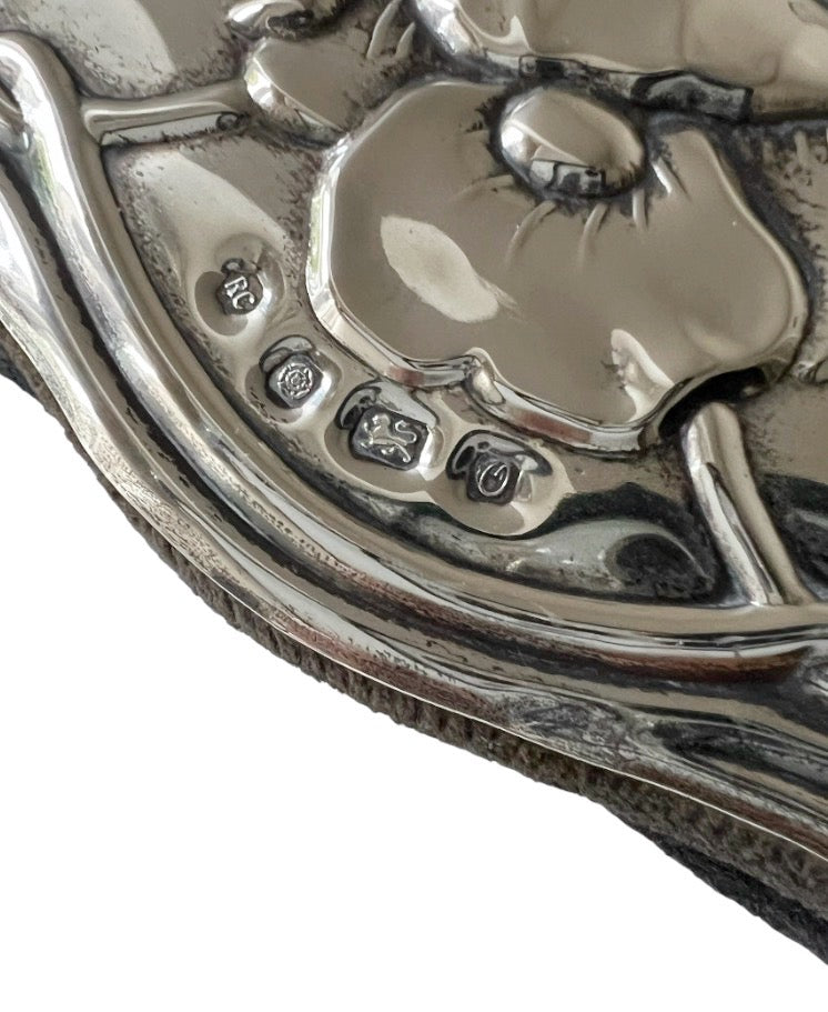 Vintage Sterling Silver Photo Frame – Carr’s Sheffield 1988, Art Nouveau Floral Design
