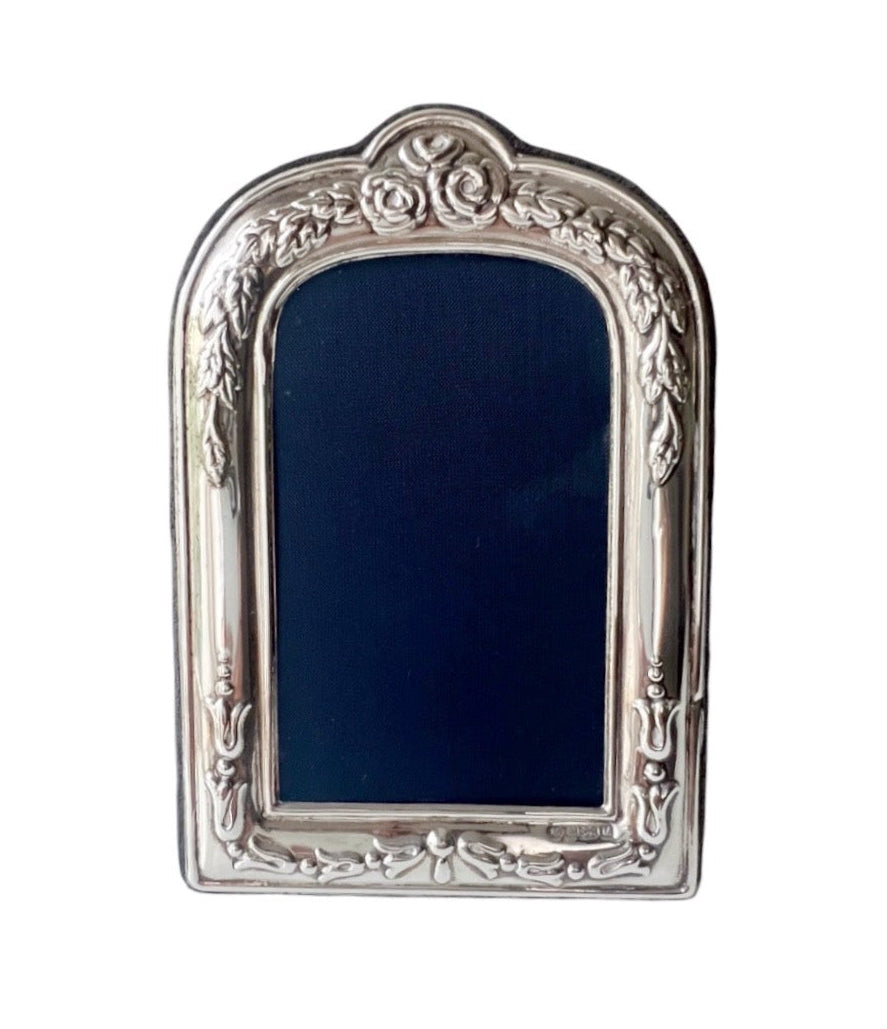 Vintage Carr’s Sterling Silver Floral Photo Frame, Sheffield 1994