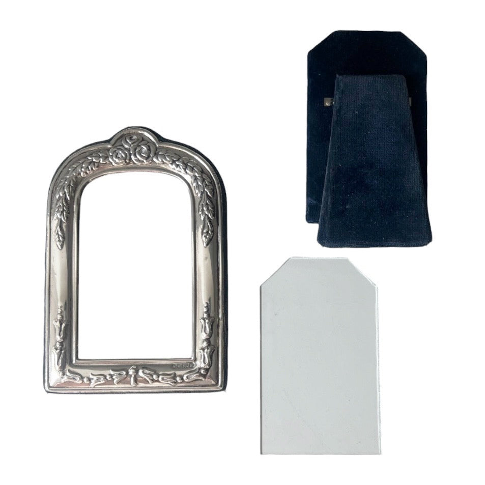 Vintage Carr’s Sterling Silver Floral Photo Frame, Sheffield 1994
