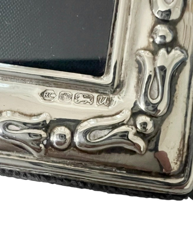 Vintage Carr’s Sterling Silver Floral Photo Frame, Sheffield 1994