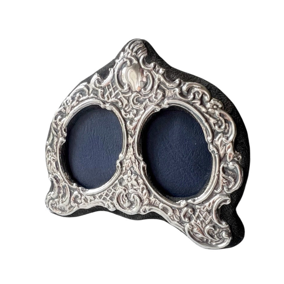 Vintage Sterling Silver Double Photo Frame, RBB Sheffield 1987