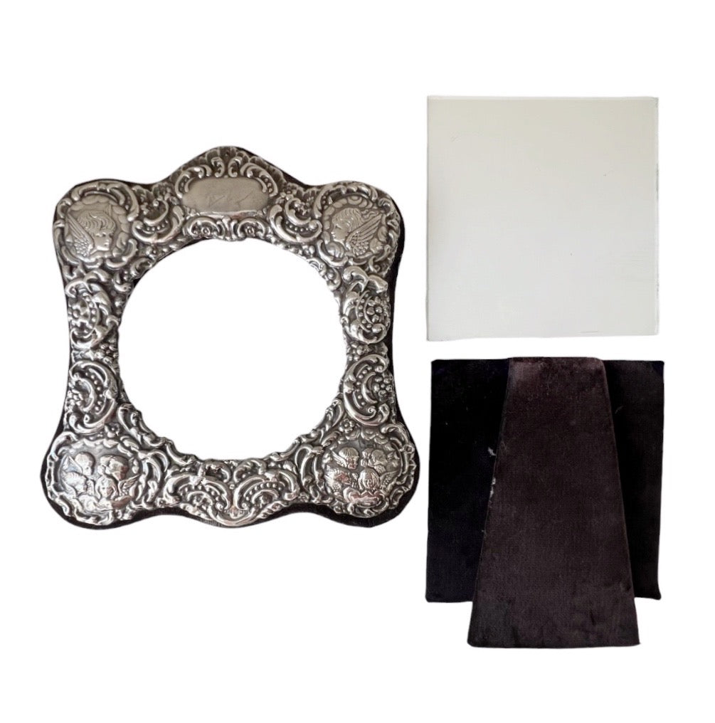 Vintage Sterling Silver Cherub Photo Frame – Keyford Frames Ltd, London 1992