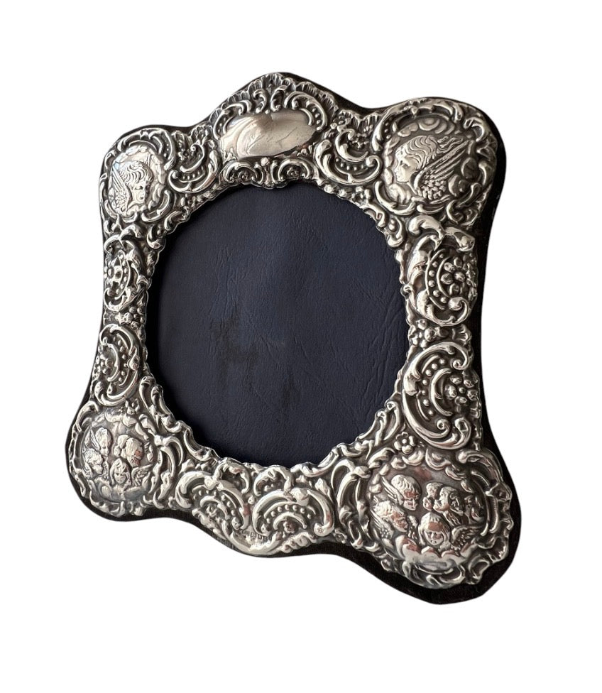 Vintage Sterling Silver Cherub Photo Frame – Keyford Frames Ltd, London 1992