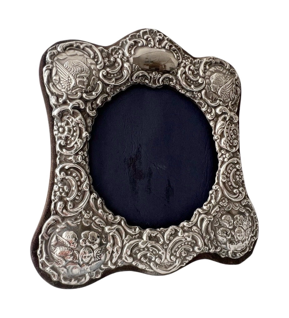 Vintage Sterling Silver Cherub Photo Frame – Keyford Frames Ltd, London 1992