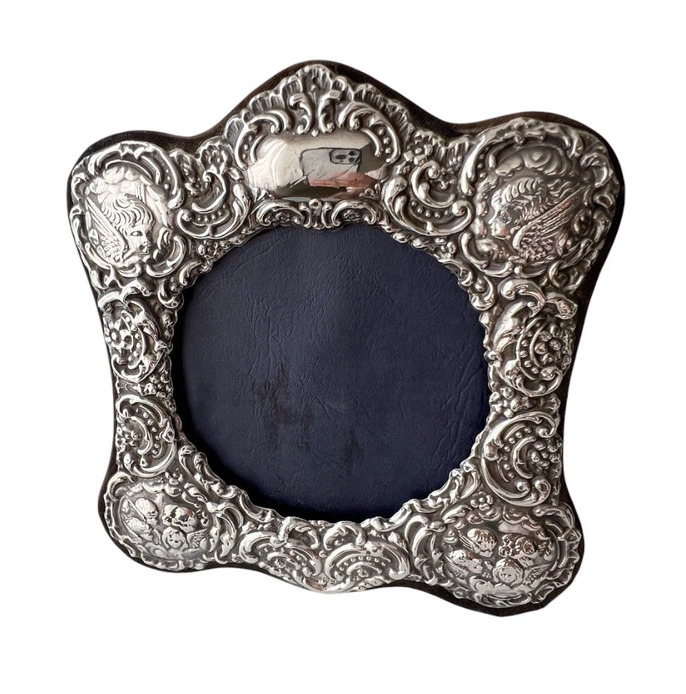 Vintage Sterling Silver Cherub Photo Frame – Keyford Frames Ltd, London 1992