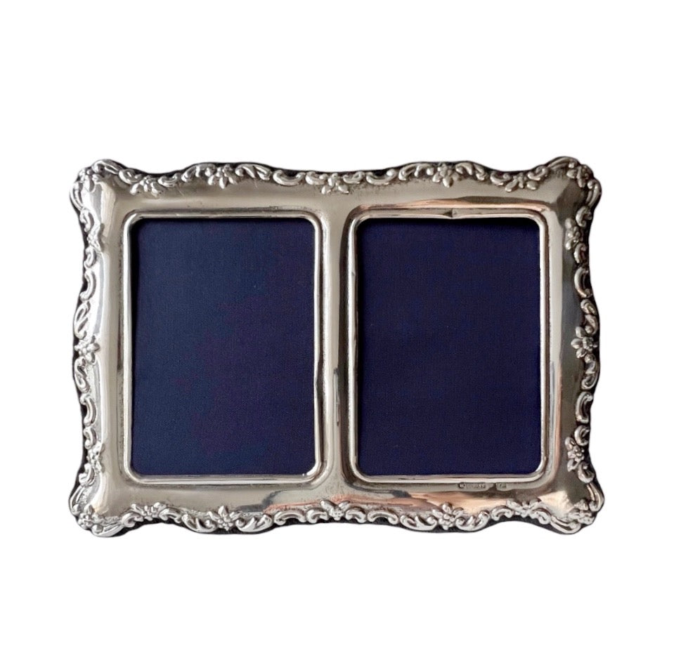 Carr’s Sheffield Sterling Silver Double Photo Frame 1998