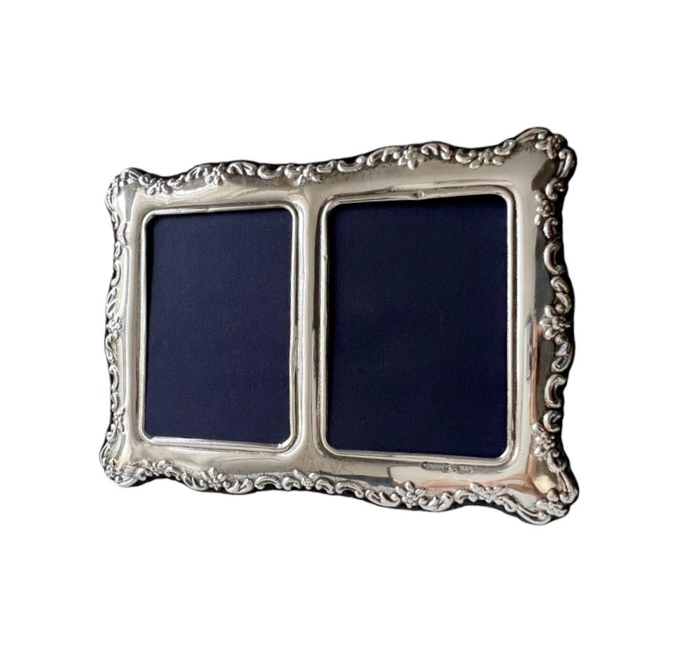 Carr’s Sheffield Sterling Silver Double Photo Frame 1998