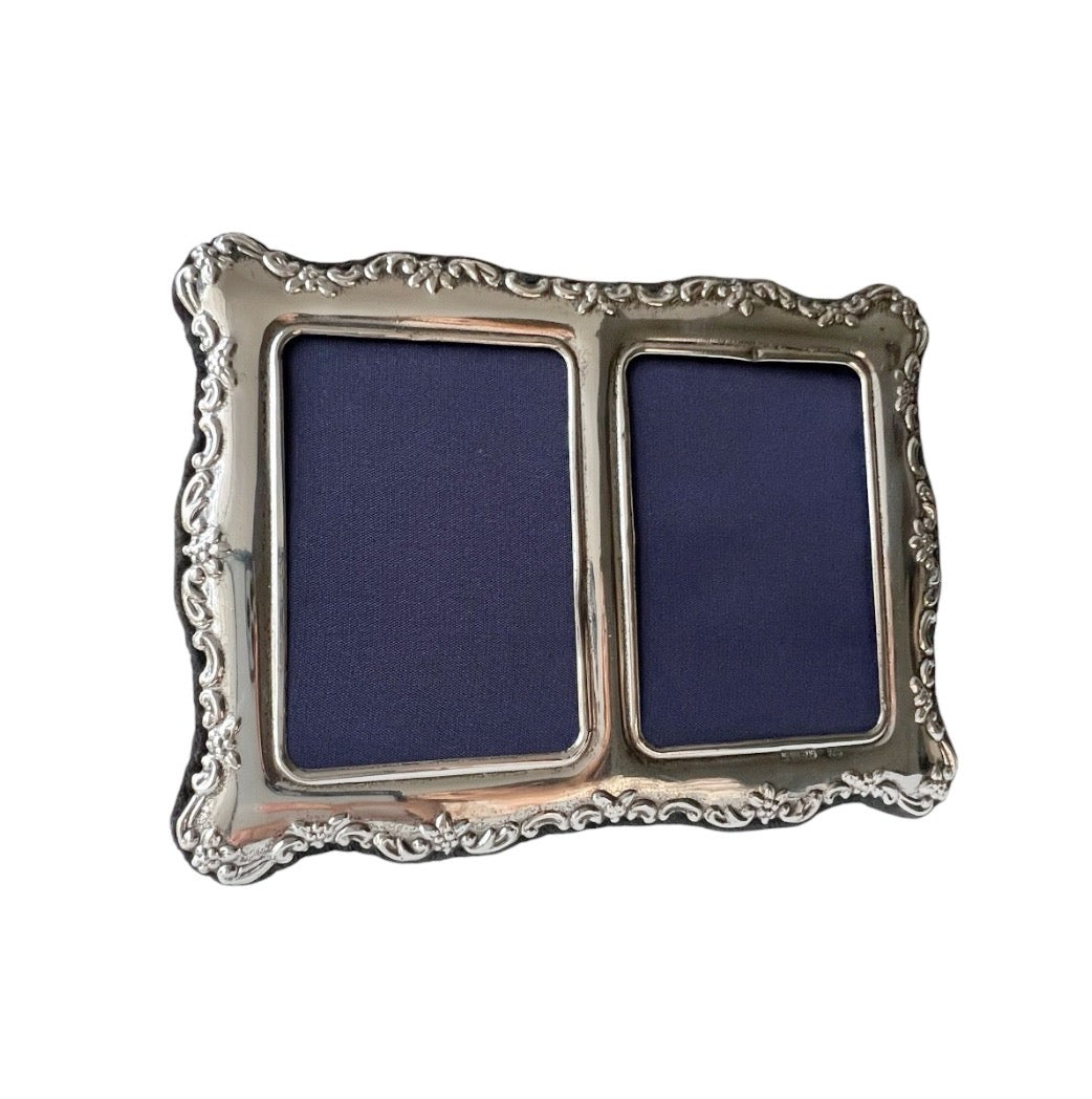 Carr’s Sheffield Sterling Silver Double Photo Frame 1998