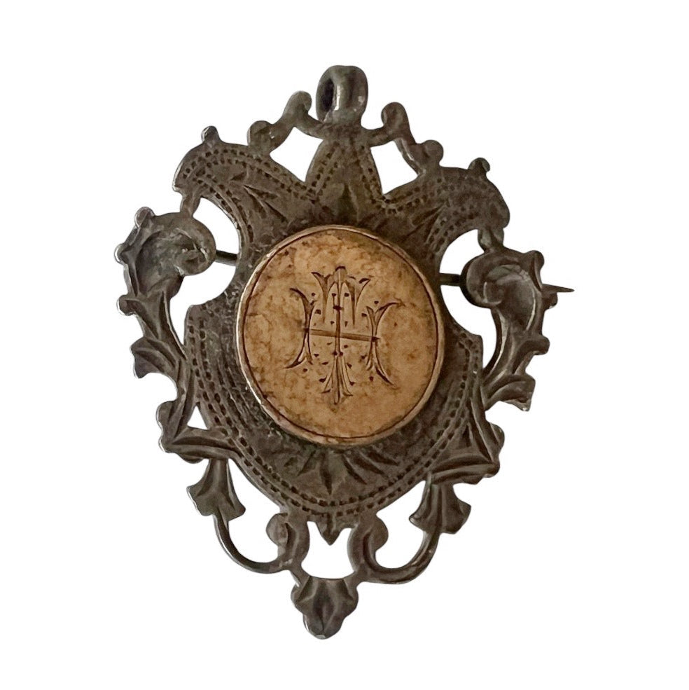 Edwardian Silver Presentation Watch Fob 1909 Franco British Inscribed Medal