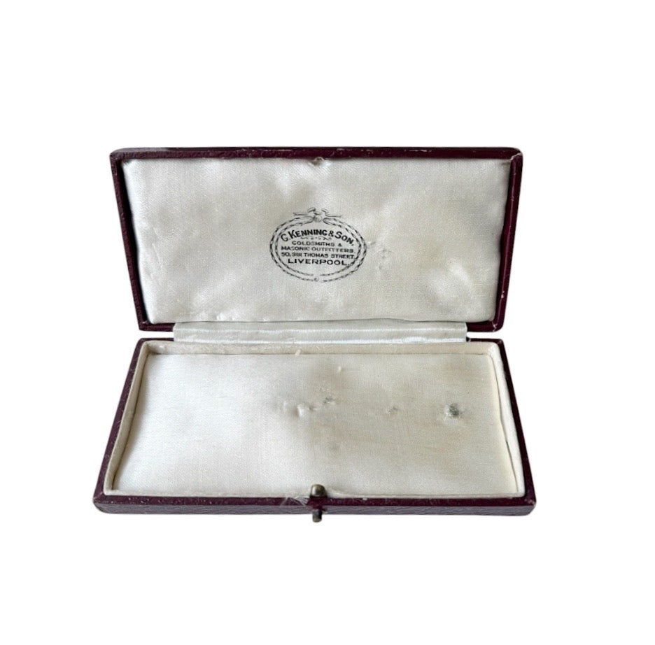 Antique G. Kenning & Son Jewellery Presentation Box, Liverpool