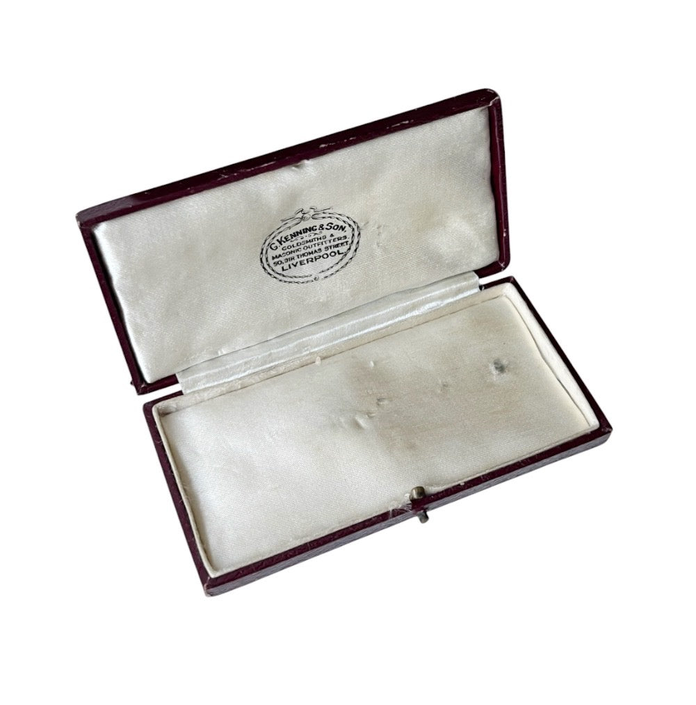 Antique G. Kenning & Son Jewellery Presentation Box, Liverpool