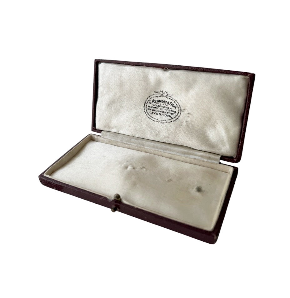 Antique G. Kenning & Son Jewellery Presentation Box, Liverpool