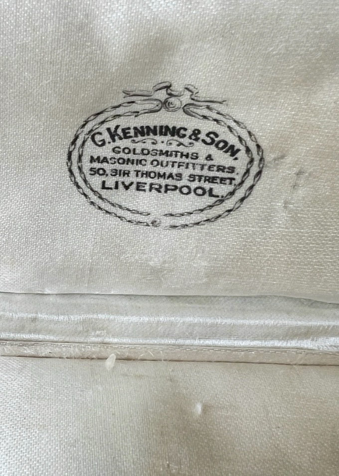 Antique G. Kenning & Son Jewellery Presentation Box, Liverpool