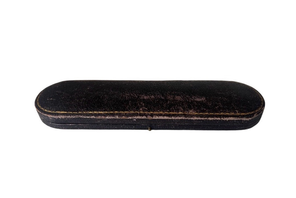 Antique Edwardian Bracelet Necklace Jewellery Box T W Long Swansea Cardiff Presentation Case